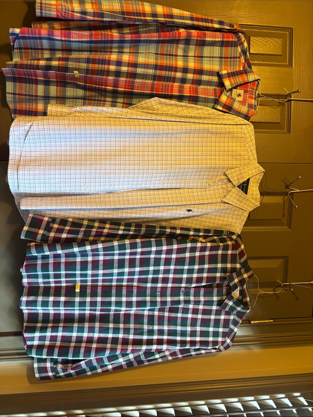 3-Multicolor Southern Proper Plaid, Blue Polo Check and Southern Tide Green